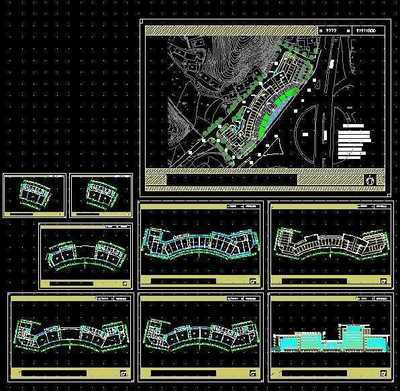 EN-8建行开发公司施工图免费下载 - 建筑户型平面图 - 土木工程网